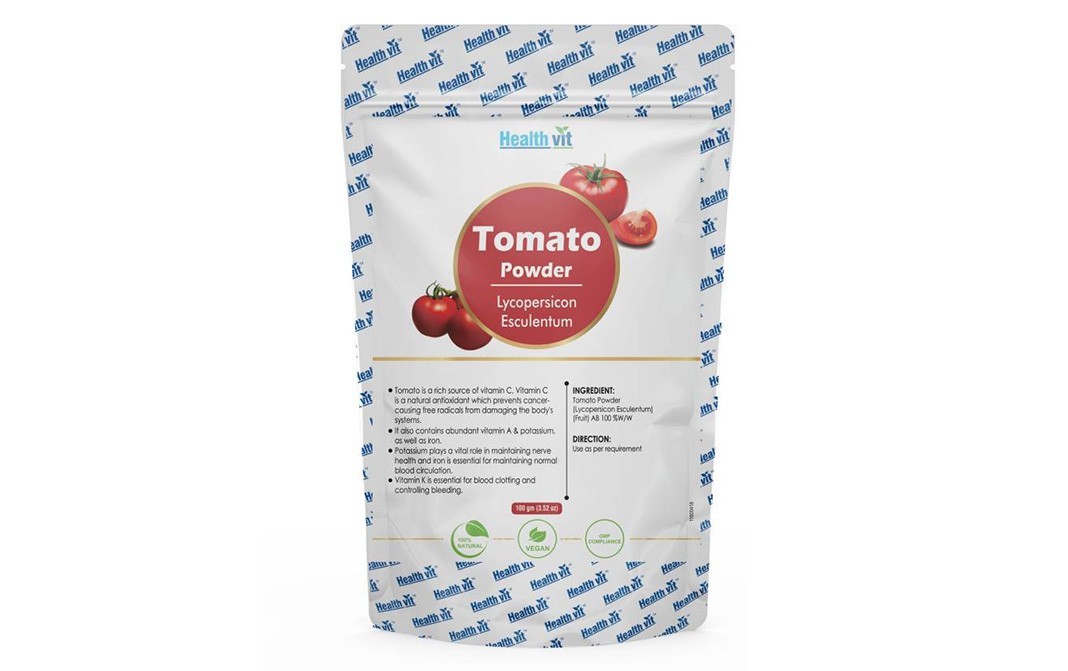 Health Vit Tomato Powder (Lycopersicon Esculentum)   Pack  100 grams